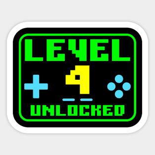 Level 4 Unlocked Sticker